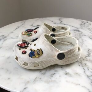 Kids CROCS Toddler with Charms Unisex Boy Girl Shoes Sz 8C